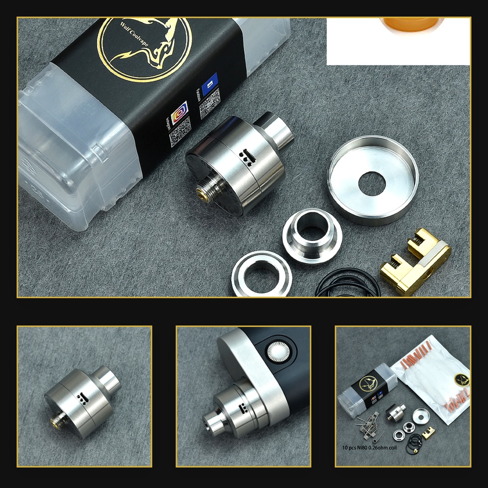 Accessories For Vaping - Atomizzatore Wolfcoolvape Nisshoku RDA per Vaping